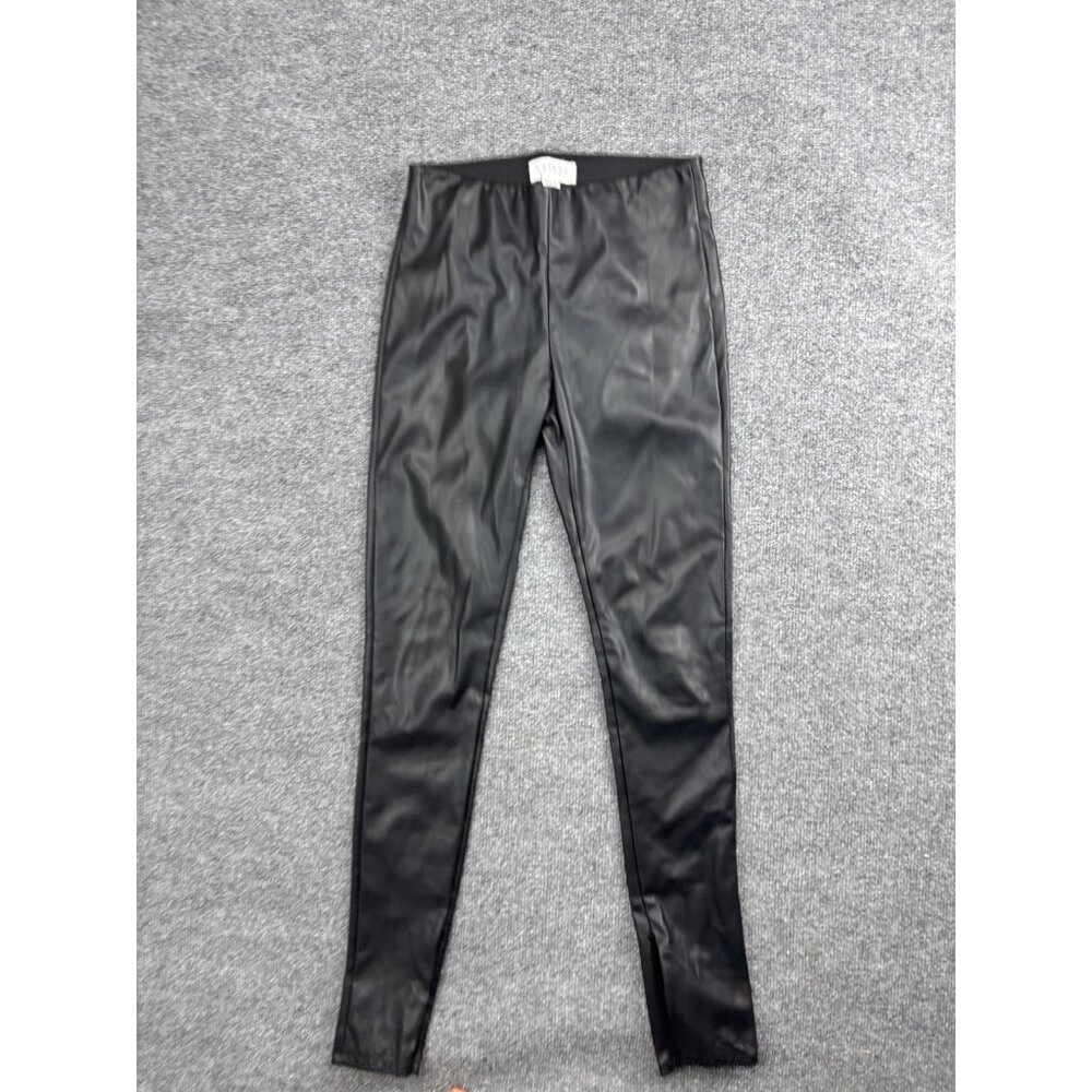Velvet by Graham & Spencer Pants Womens XS Black Faux Leather Leggings Made‎ USA